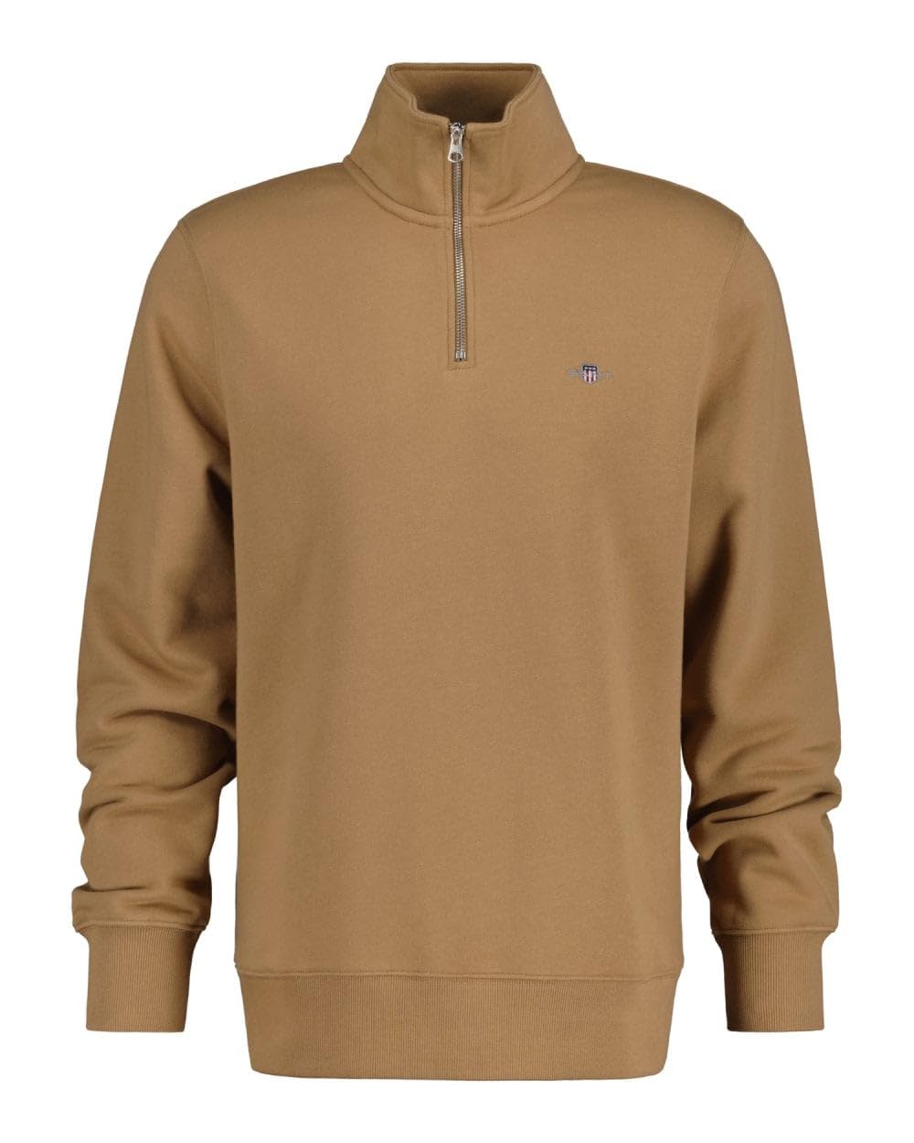 GANT Hombre Sudadera con Cremallera 1/4 con Escudo Regular, Bubblegum Pink