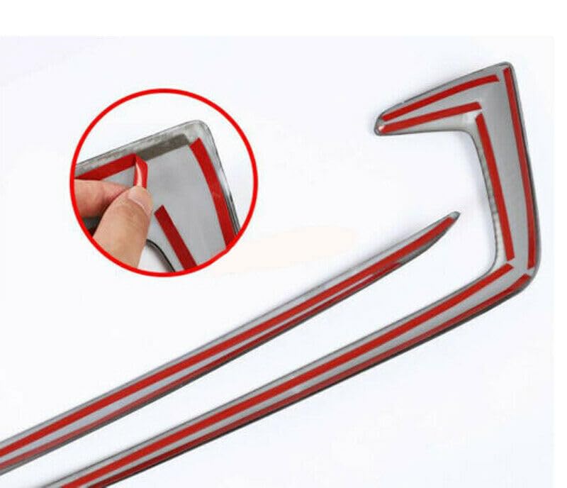 Image of ABS Carbon Fiber Front Fog Lamp Eyebrow Trim, Fits for 2016-2021 10th Honda Civic, 75010-F