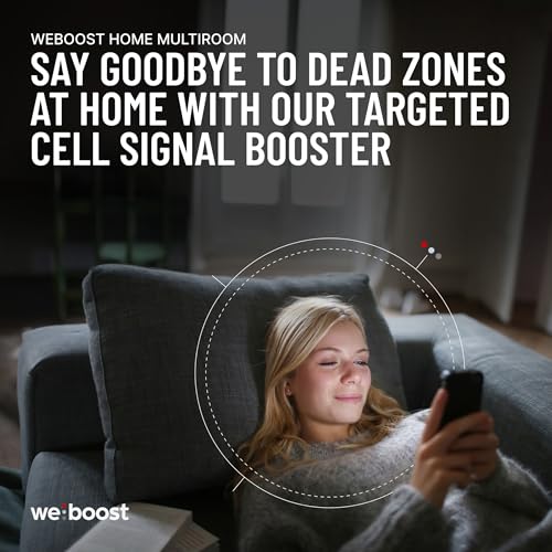 Image of weBoost Home MultiRoom - Cell Phone Signal Booster | Boosts 4G LTE & 5G up to 5,000 sq ft for all U.S. Carriers - Verizon, AT&T, T-Mobile & more | Made in the U.S. | FCC Approved (model 470144)