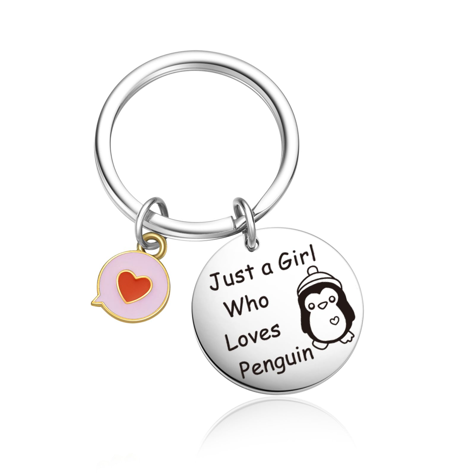 OWHOMS Penguin Themed Keychain Bestie Gifts Girlfriend Jewelry Penguin Keyring Christmas Keychain For Cousin Gift