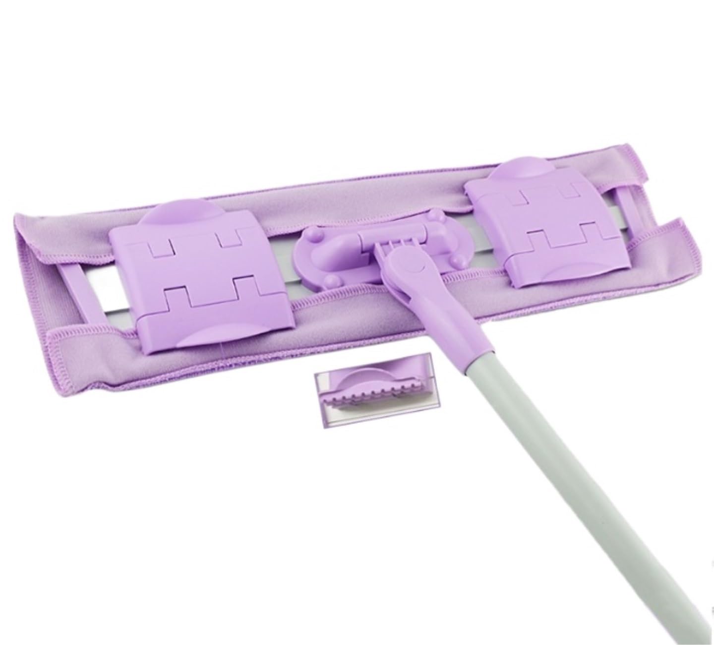 Fregona Fregona Plana para Suelos De Madera Dura con Mango Largo para Limpieza En Casa O La Oficina Belleza Práctica Limpieza Suelo(Purple)