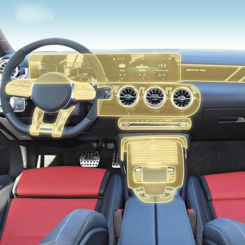 Film protection PPF console Mercedes AMG CLA 2020 2021 2022 2023
