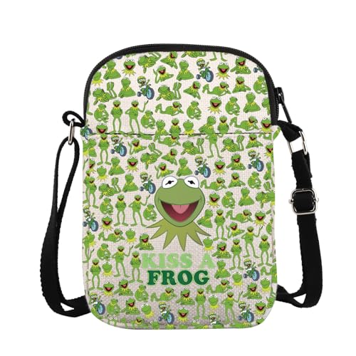M Inspired Kiss A Frog Crossbody Bag M Cartoon Movie Fans Gift Kermit Gift