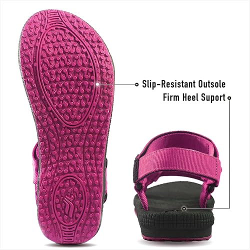 Image of Gold Pigeon Shoes SIMPLUS Lightweight Yoga Mat Cushion Sole. Womens Sandals with Back Strap for Travel, Hiking & Sport. Comfortable Water Sandals for Women.