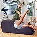 Avana Sleek Chaise Lounge for Yoga - Made in The USA - Great for Stretching, Relaxation, Exercise & More, 60D x 18W x 26H Inch, Aubergine