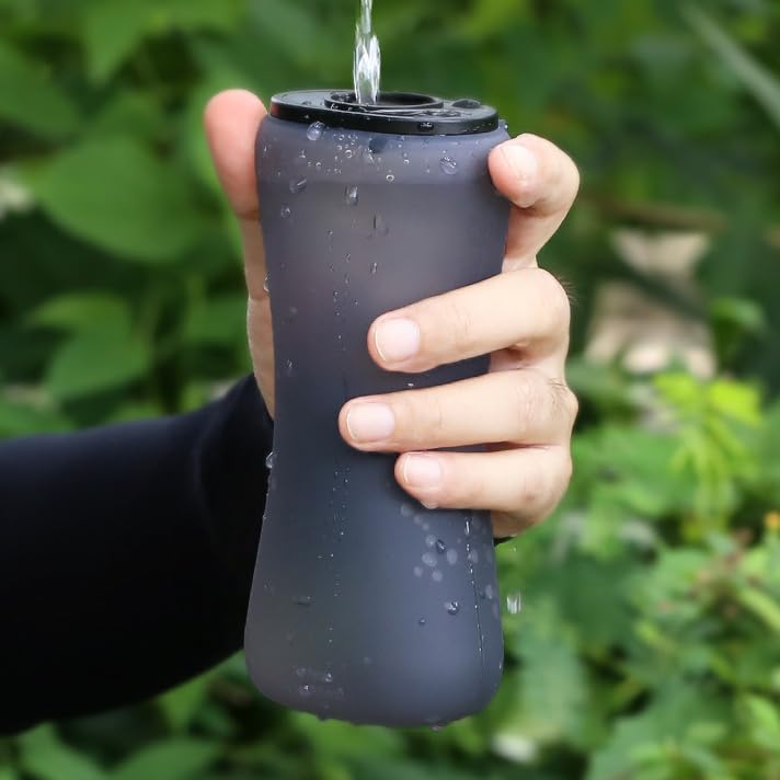 Silikon Faltbare Tragbare Lauf-Trinkflasche Weiche Zusammenklappbare Wasserflasche Ultra Light