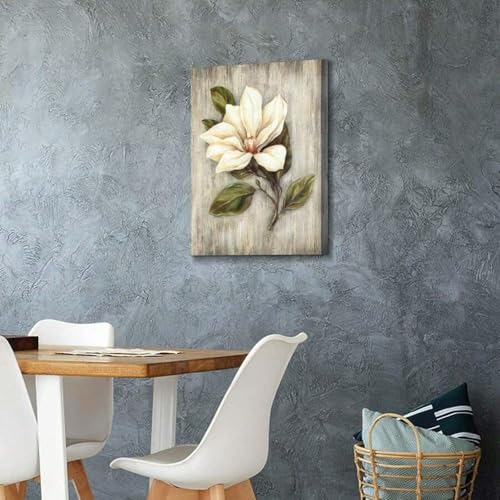 Impression sur toile florale avec cadre interne pour mur vide - 2
