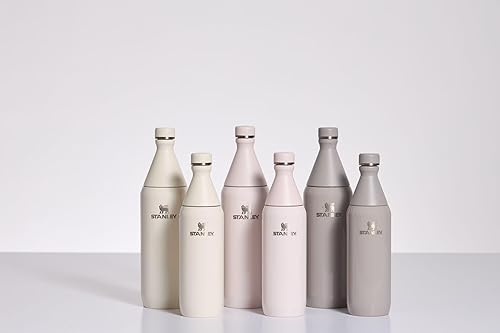 Miniatura 5 de Stanley All Day - Botella delgada de 20 onzas, tapa giratoria con sello a prueba de fugas, diseño delgado para viajes y gimnasio, acero inoxidable