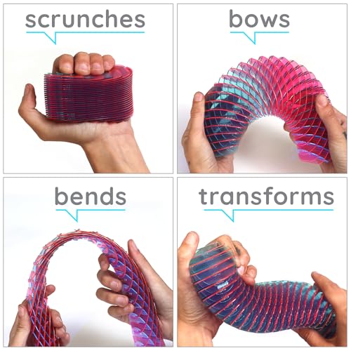 Image of Morf Fidget Sensory Spring Berry - 3D Slug Spring Toy for Kids, Teens, and Adults - Stretchy, Quiet, Stress and Anxiety Relief, Focus - for Play, School, Work Gifts, Great for Classroom, Office