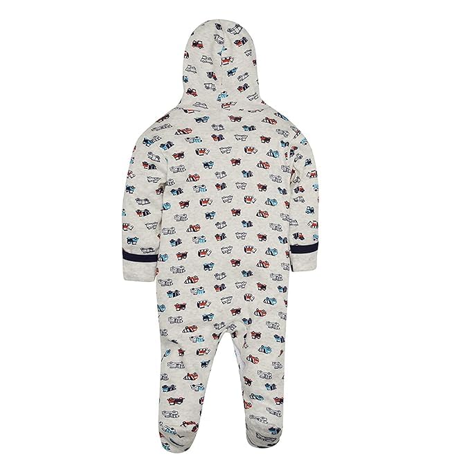 Image of Hooded Rompers /Sleepsuits /Jumpsuit /Night Suits for Baby Boys & Girls, Infants, New Borns Pack of 2 Pec