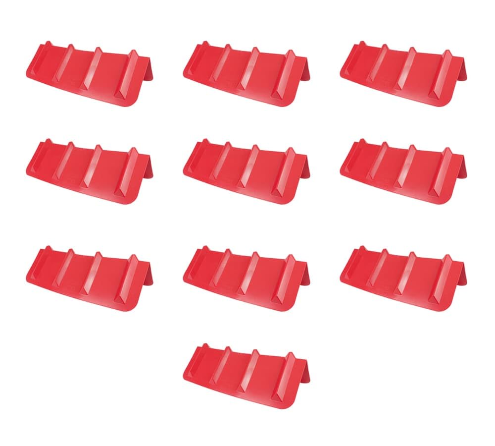 Mytee Products (10 Pack Red Corner Protector V Shaped Edge Guard 8" x 8" x 24" Inches