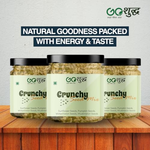 Image of Goshudh Daily wellness Dryfruits Seeds Mixed 250g + Crunchy Seeds 250g Combo Pack | Healthy Superfood Snack (500gm Combo Pack)