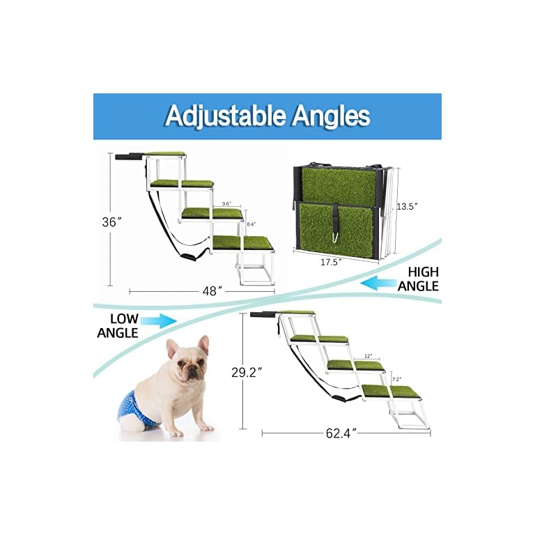 Upgraded Dog Car Stairs with Artificial Grass Buy Online