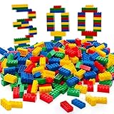 Taken All 300Pieces Classic Building Bricks Blocks Toy Set 2x4 MOC Building Basic Bricks Parts and Pieces Compatible with Major Brands Construction Toys for Kids 6 yr+ (Red, Yellow, Blue, Green)