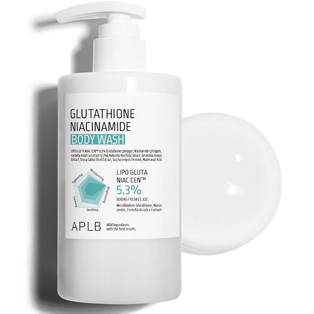 APLB Glutathione Niacinamide Body Wash LIPO GLUTA NIAC CEN 5 3 10 14 FL OZ Korean Skincare Gentle