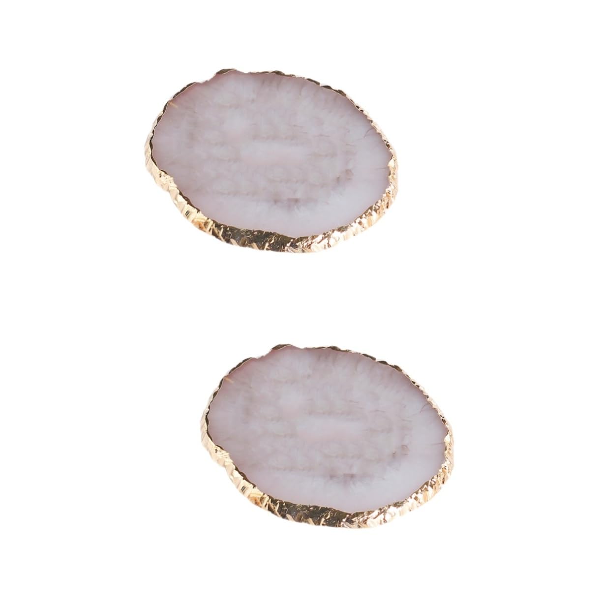 Didiseaon 2 Pz Vassoio Per Collane Piatto Di Agata Vassoio Per Gioielli in Cartone Di Agata Piatto Per Orecchini Ad Anello Pallet Portaoggetti Collana Espositore