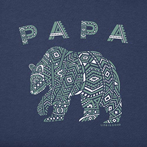 Life Is Good Men's Standard Crusher Graphic T-Shirt Papa Bear, Primal Blue, Large #TOP2