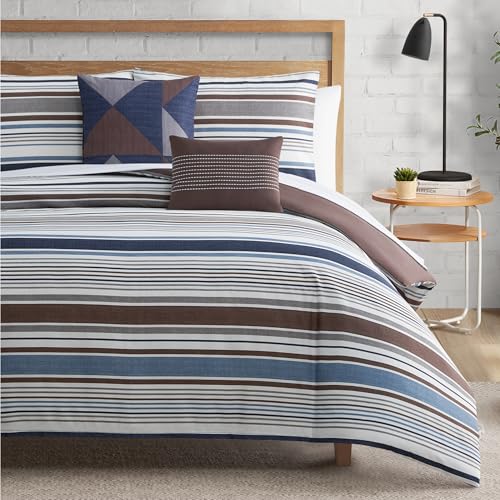Lucky Brand Monterey Stripe Comforter Set Pillows -