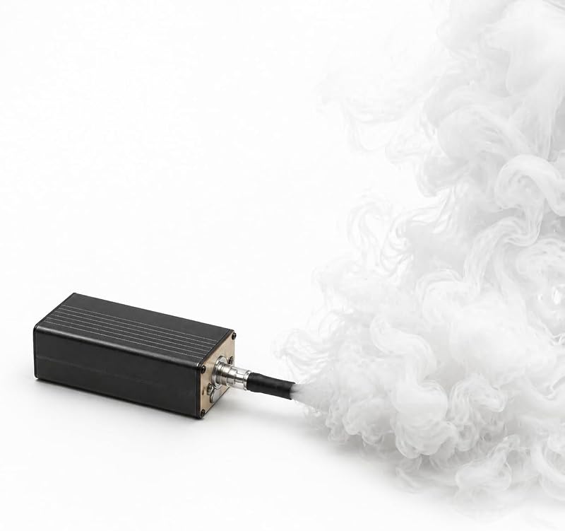StageFogger Mini máquina de niebla: generador de humo cinematográfico portátil para fotografía macro y sesiones de productos, precalentamiento de 0 s para modelos de bricolaje, estilo de alimentos, escenas pequeñas (juego de máquina de niebla CZ1)