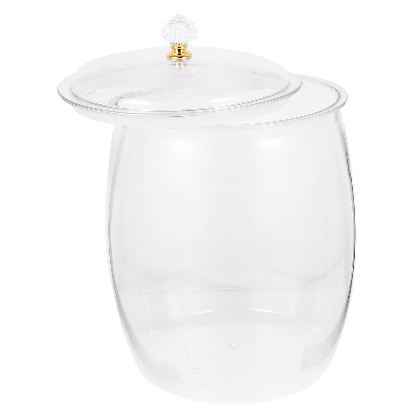 Veemoon Frasco Hermético Transparente de 65L para Alimentos y Fermentación Tarro Multiusos para Encurtidos Granos y Verduras Recipiente de Almacenamiento para Cocina y Despensa