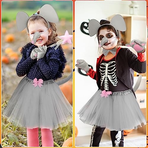 Disfraz infantil de elefante accesorios gris kit 6 pzas miniatura 5