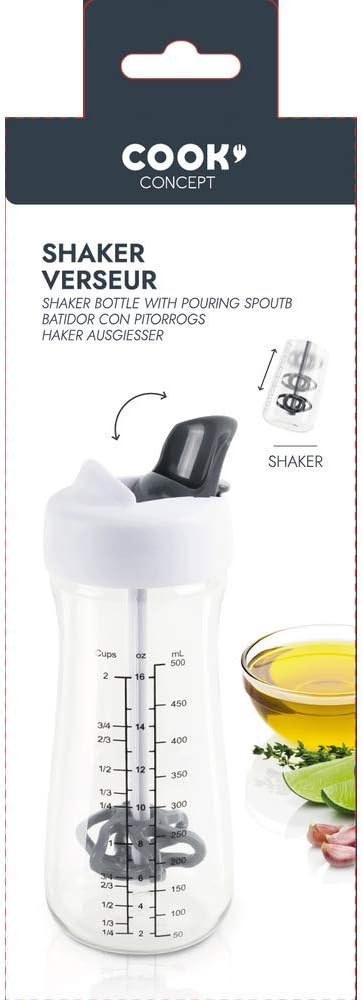 Easy Make 2-in-1 Salad Dressing Shaker with Pouring Spout