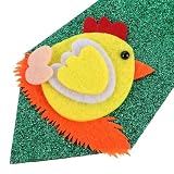 Holibanna Necktie Adjustable Easter Design for Kids and Adults Fun Cartoon Chick Pattern for Holiday Gatherings Parties and Festivals Versatile Costume Accessory