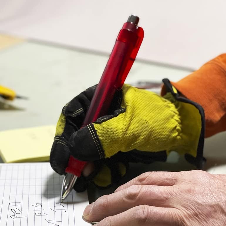 Miniatura 4 de CENTER - Bolígrafos grandes de tinta negra, fáciles de agarrar, 3 unidades, retráctiles, con 10 recambios