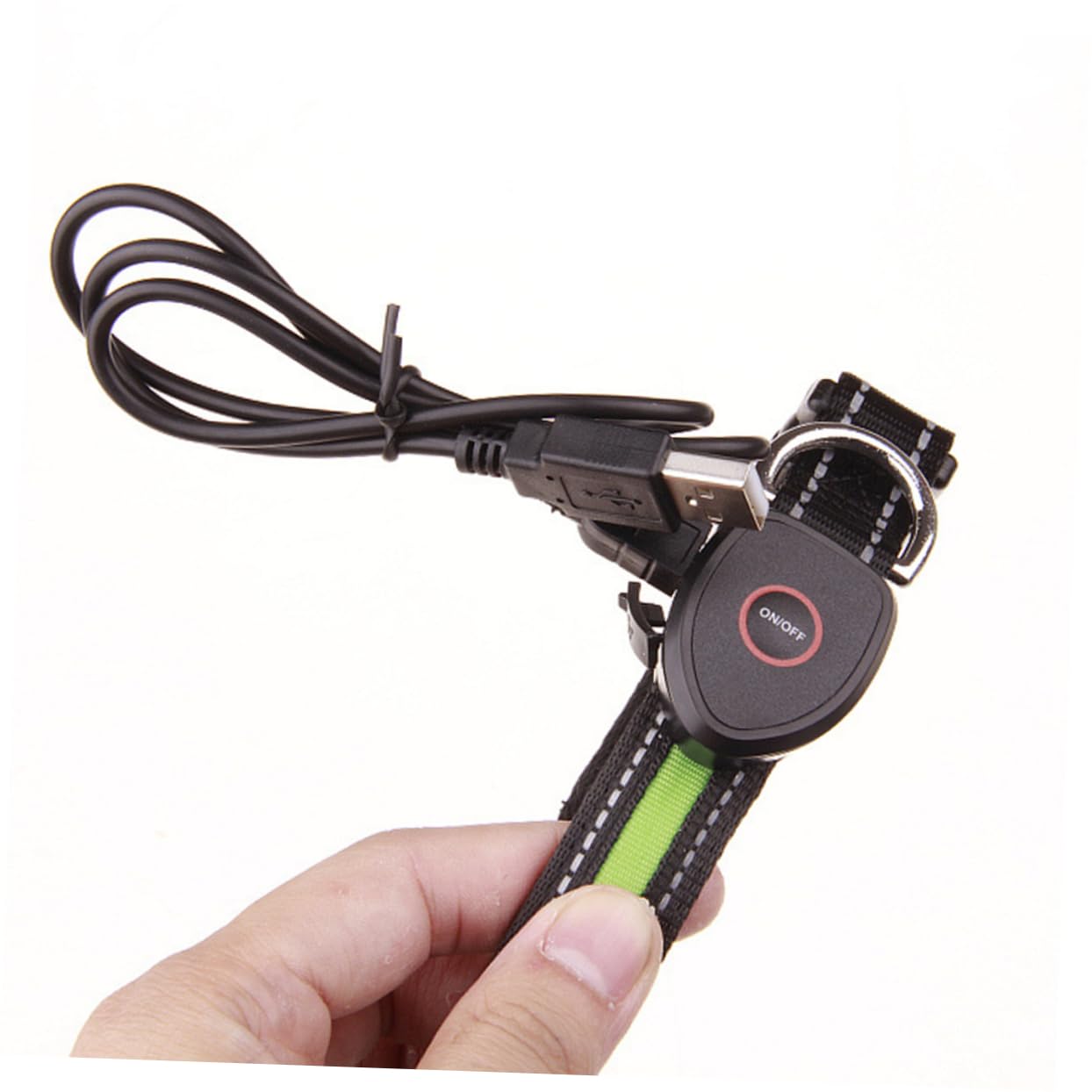 Kisangel Lot De 3 Colliers Lumineux LED Rechargeables pour Chien pour La Marche Nocturne Taille Réglable