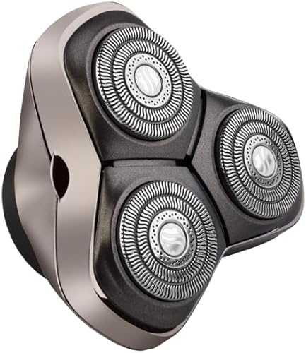 Skull Shaver Baron PRO - Cuchilla de repuesto de 3 cabezales - Afeitado más rápido - Acero inoxidable hipoalergénico - Diseño flexible de contorno -