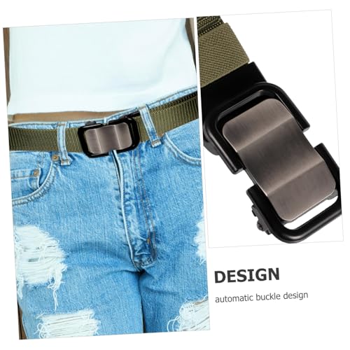 FRCOLOR Nylon Automatic Buckle Belt for Men Breathable Waistband for Casual Wear Versatile for Jeans and Business Attire Stylish3