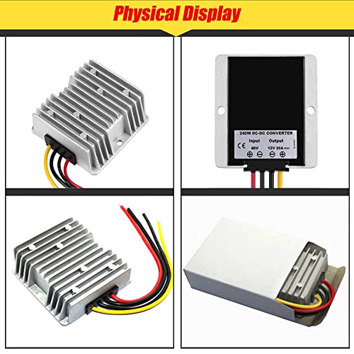 Image of DC 12V Step Up to 48V Boost Converter 5A 240W DC Voltage Regulator Power Converter Adapter Waterproof Module Transformer for Golf Cart Club Car LED Light
