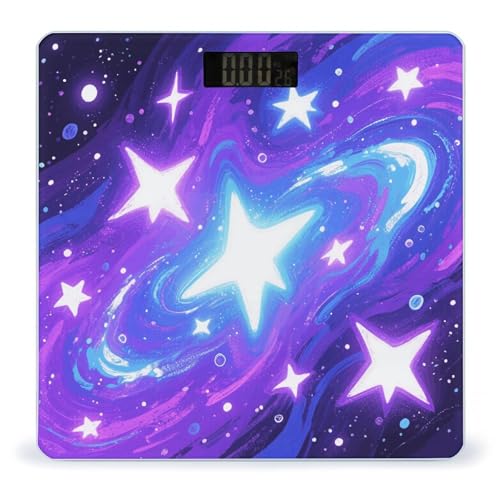 Báscula digital para baño con pantalla LCD y cristal templado