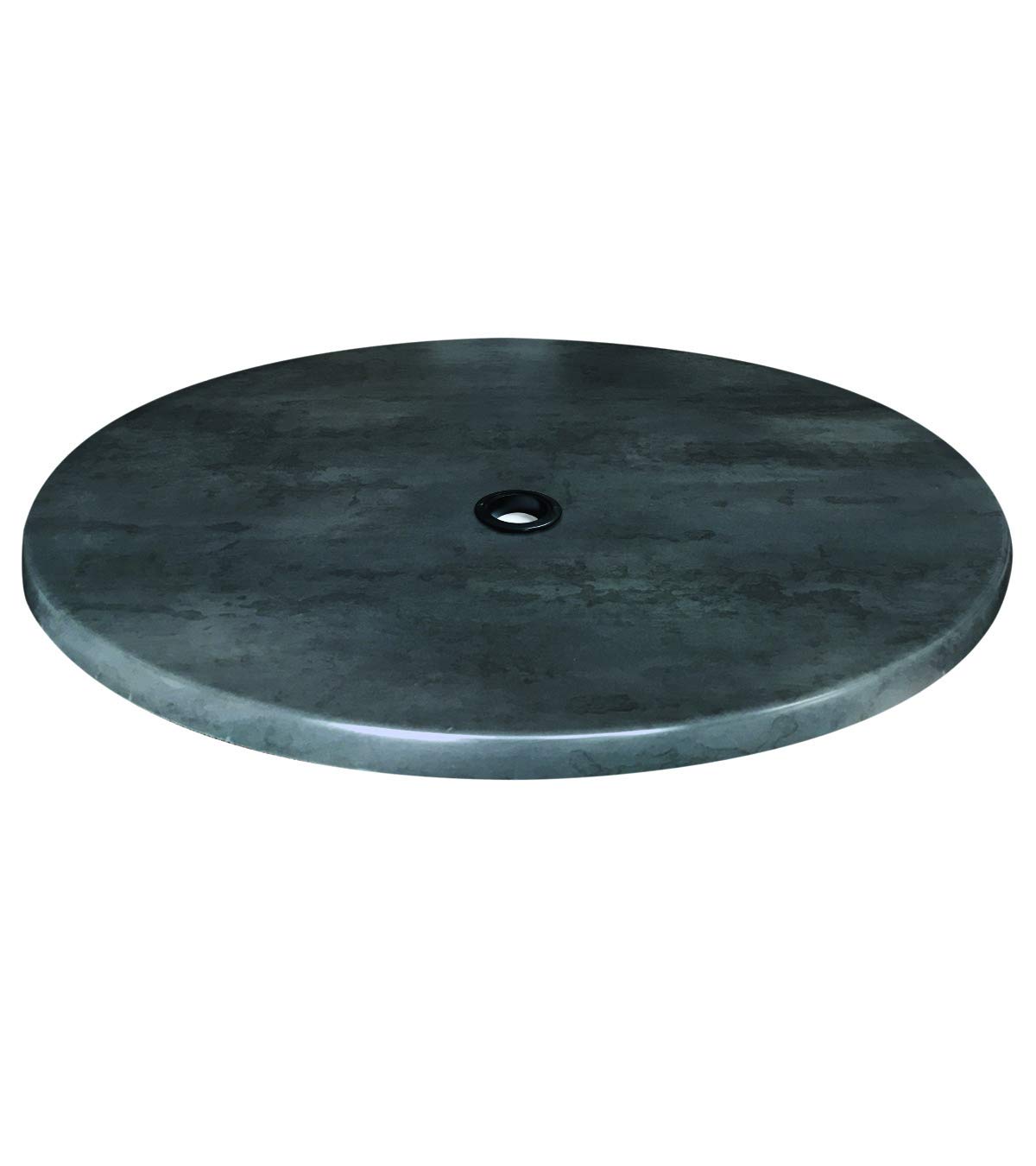 Holland Bar Stool 36" Diameter Black Steel, Indoor/Outdoor All-Season EnduroTop Table Top with Umbrella Hole