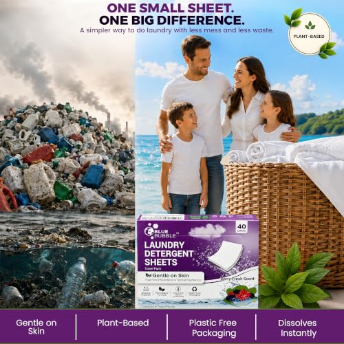 Image of Laundry Detergent Sheet (Berry fresh) | Eco Friendly Laundry Sheets