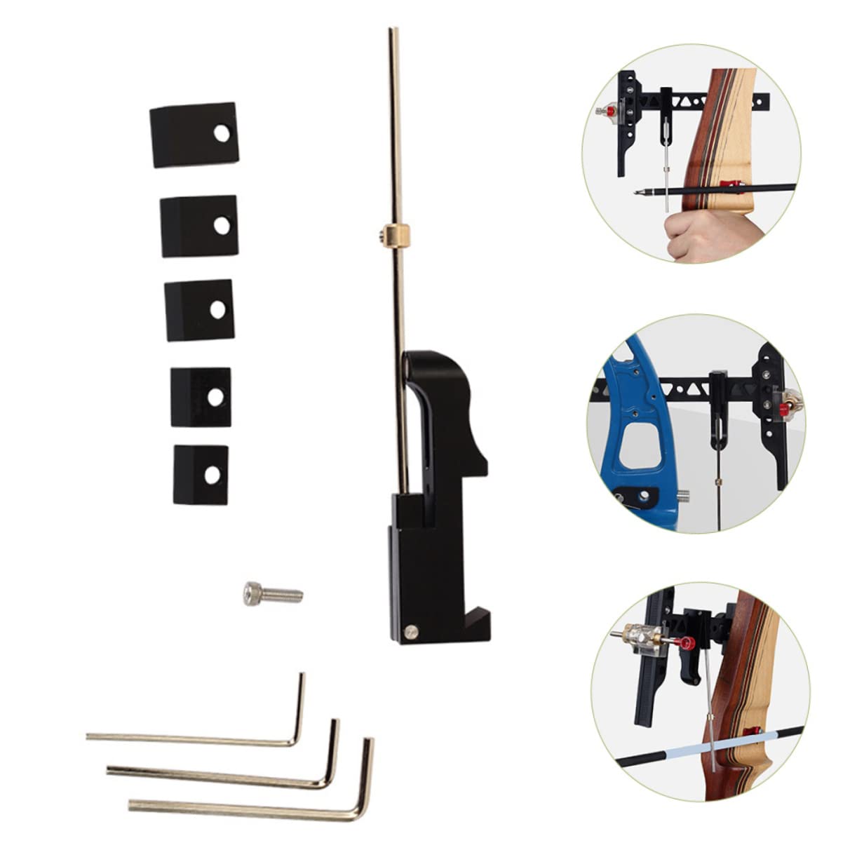 HEMOTON 3 Set clicker Accessori clicker ad in Metallo Forniture Stick segnaletico Professionale clic ' clicker per Nero
