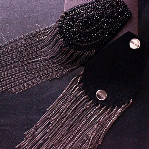 Épaulette avec pompons vintage bijou d'épaule et chaîne à maillons - 2
