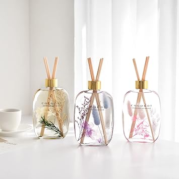 COCODOR Herbarium Reed Diffuser/April Breeze / 7.4oz(220ml) / Reed Diffuser Set, Oil Diffuser & Reed Diffuser Sticks, Home Decor & Office