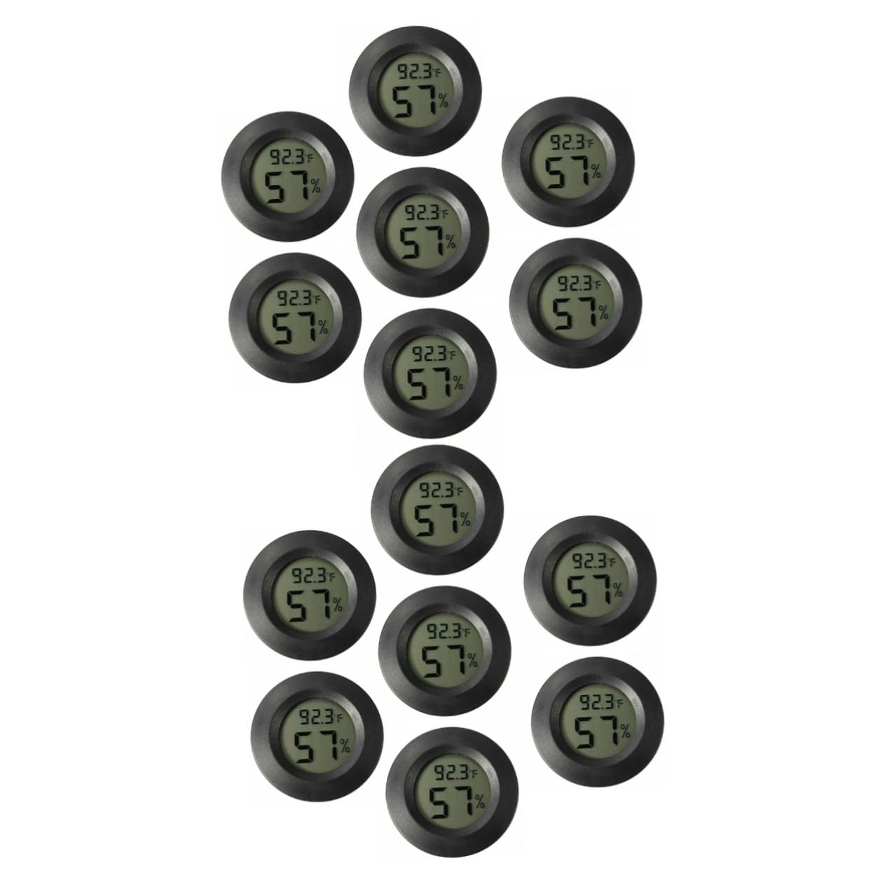 Toddmomy 14piezas Digital Higrómetro Para Terrario De Reptiles Medidor De Temperatura y Humedad Pantalla Digital Para Uso Interior y Exterior