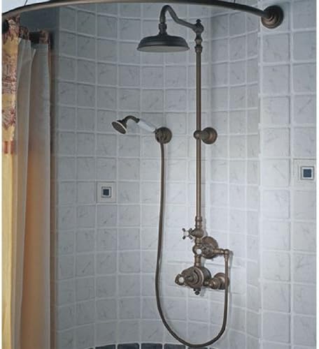 Herbeau 340257 Brushed Nickel Royale ROYALE EXPOSED THERMOSTATIC SHOWER WITH HANDSHOWER
