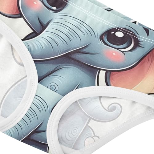 Cute Elephant Funny Toddler Underwear Custom 2t Cotton Cute Panties Girl Cartoon Kids Briefs Undies4