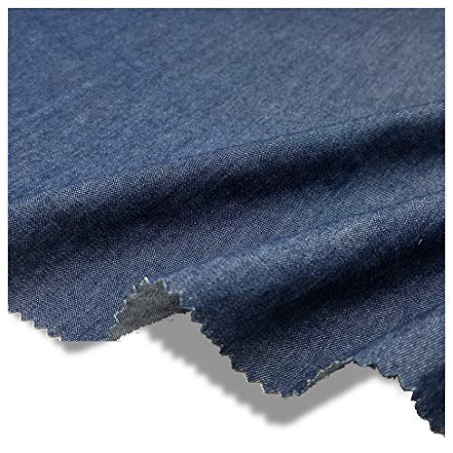 ZXC Tejidos de Vaquero de Calidad Ultradelgada Tejido de Algodón 100% -150 Cm de Ancho (Color : Blue5)