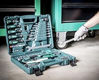 Brüder Mannesmann Werkzeugsatz 85-teilig | Ratschen, Steckschlüssel und Bits | Stabiler Kunststoffkoffer | Für Haushalt, Werkstatt und Kfz-Reparatur | M29081 – Ansicht 6