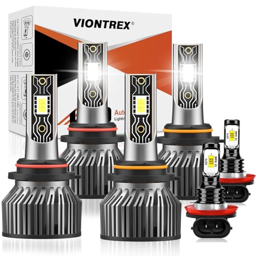 Image of Fit for Honda Civic 2006-2015 Car Light Bulbs Set, High Beam Low Beam Fog Light Bulb Combo Replacement, Direct Installation, 800% Brightness 35000LM 6500K White Light Bulb,IP68 Pack of 6