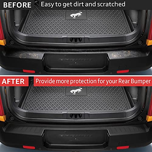 Rear Bumper Protector For 2021 2022 2023 Ford Bronco Sport Trunk Bumper Guards Cover Trim Accessories #TOP1