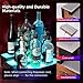 2Pack 3 Tier LED Lighted Liquor Bottle Display Shelf - 60