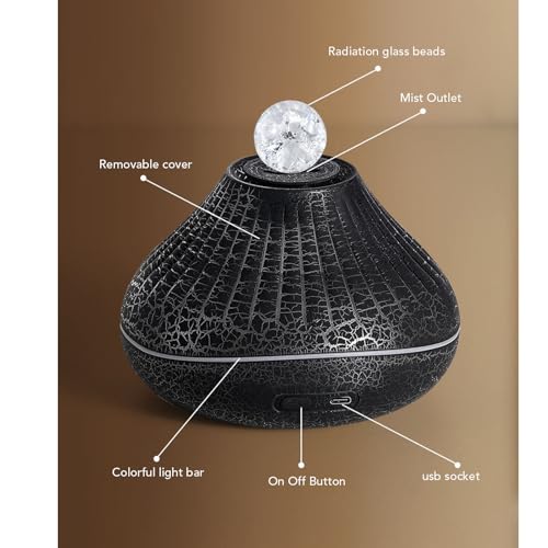 Difusor aromático eléctrico con tanque de 160ml y luz ambiental miniatura 5