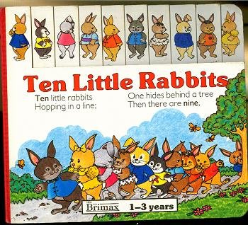 Hardcover Ten Little Rabbits Book