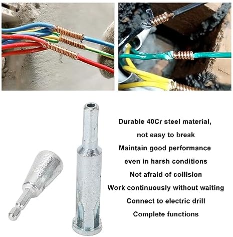 Miniatura 2 de Herramientas de torsión de alambre Pelacables eléctricos y herramienta de alambre de conector rápido para conductores de taladro eléctrico