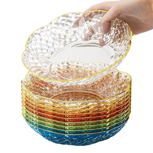 duisoad 10 Piezas Platos de Plástico 15 x 15 x 3.5 cm Platos Hond...